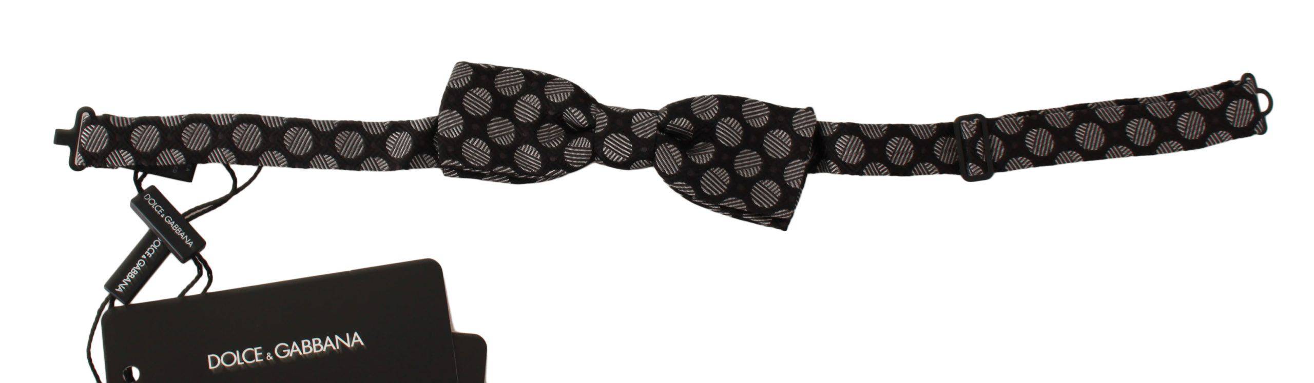 Dolce & Gabbana Elegant Polka Dot Silk Bow Tie - ACCEXO