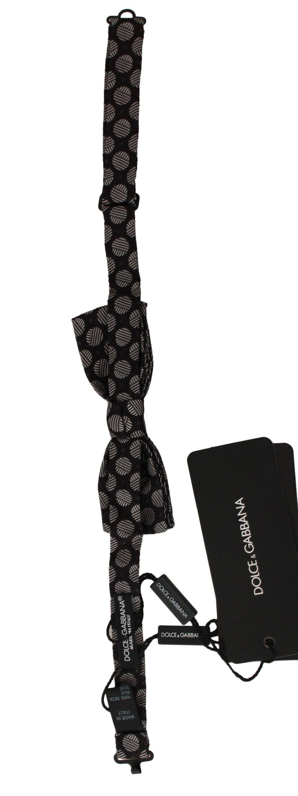 Dolce & Gabbana Elegant Polka Dot Silk Bow Tie - ACCEXO