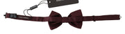 Dolce & Gabbana Elegant Maroon Silk Polka Dot Bow Tie - ACCEXO