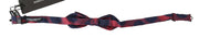 Dolce & Gabbana Elegant Red Checkered Silk Bow Tie - ACCEXO