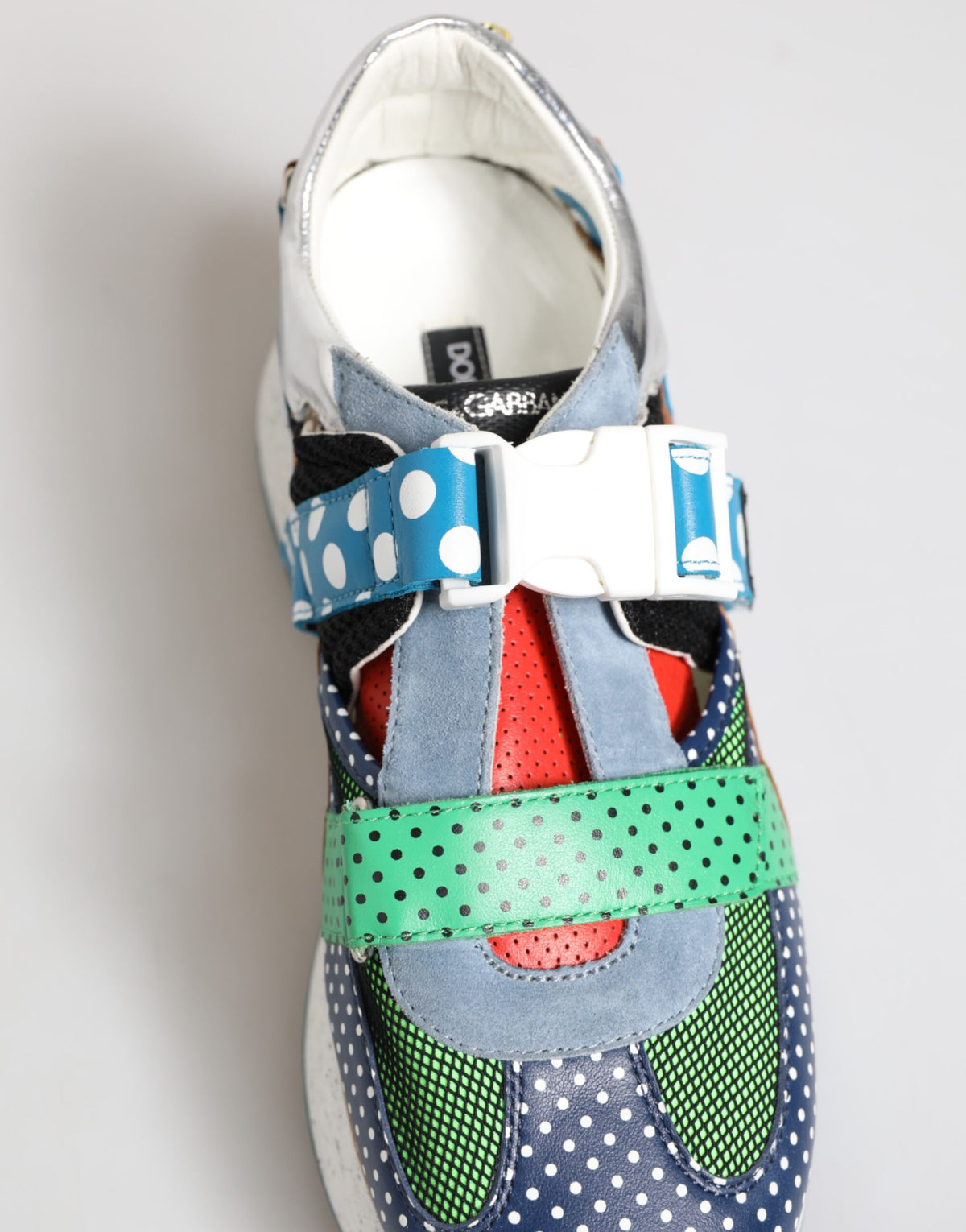 Dolce & Gabbana Multicolor Leather Low Top Sneakers Shoes