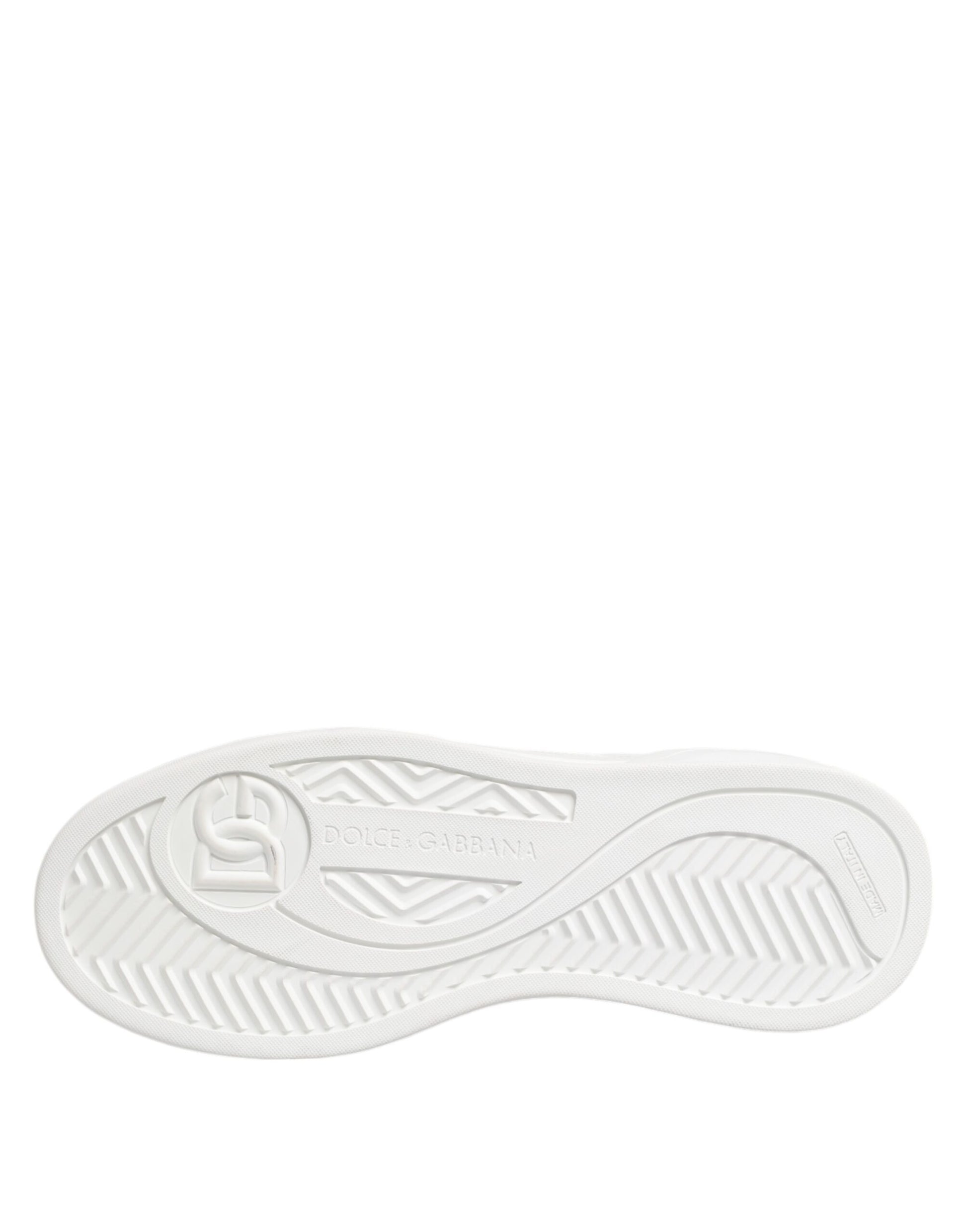 Dolce & Gabbana White Miami Leather Low Top Sneakers Shoes - ACCEXO