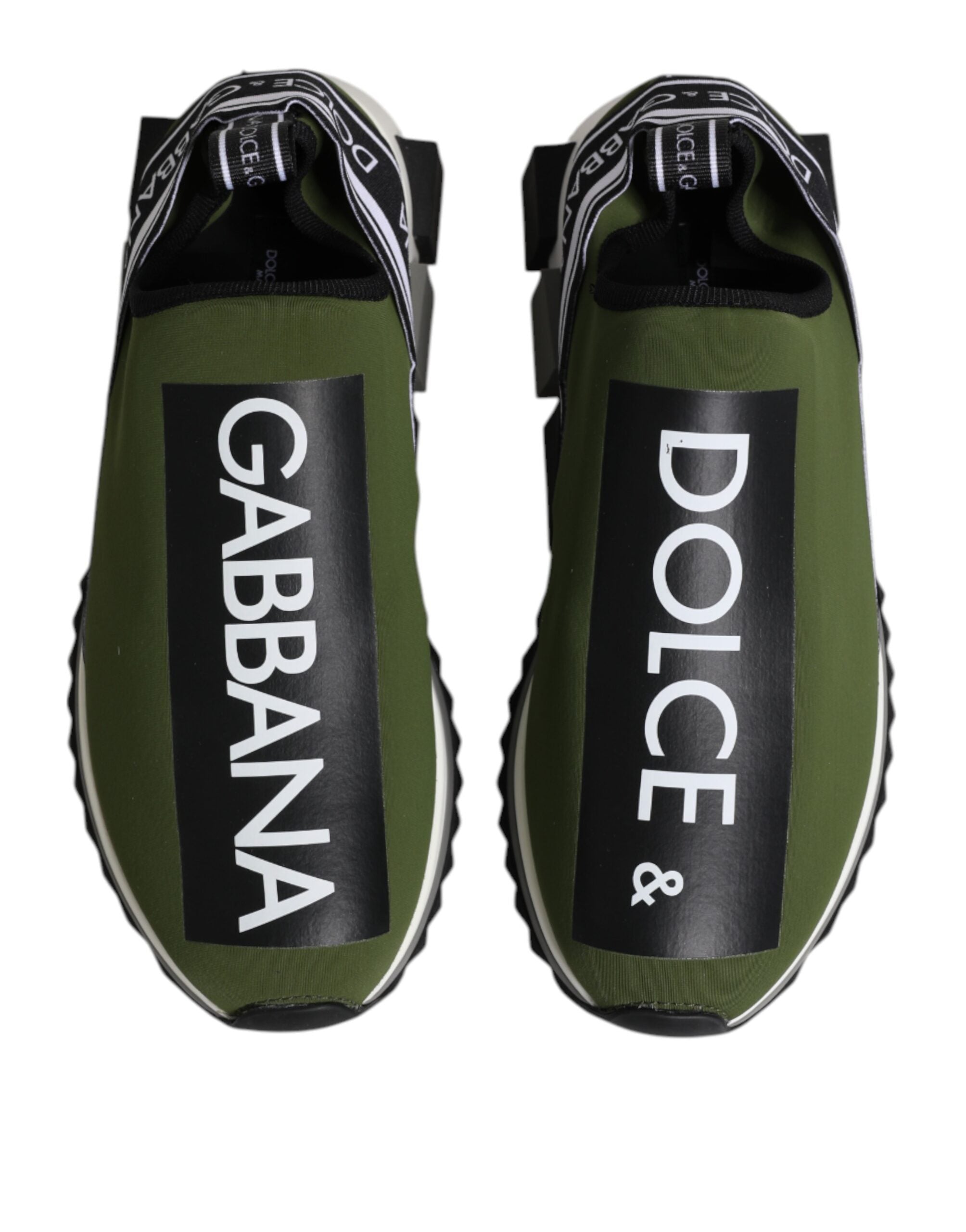 Dolce & Gabbana Green Logo Low Top Sorrento Men Sneakers Shoes - ACCEXO