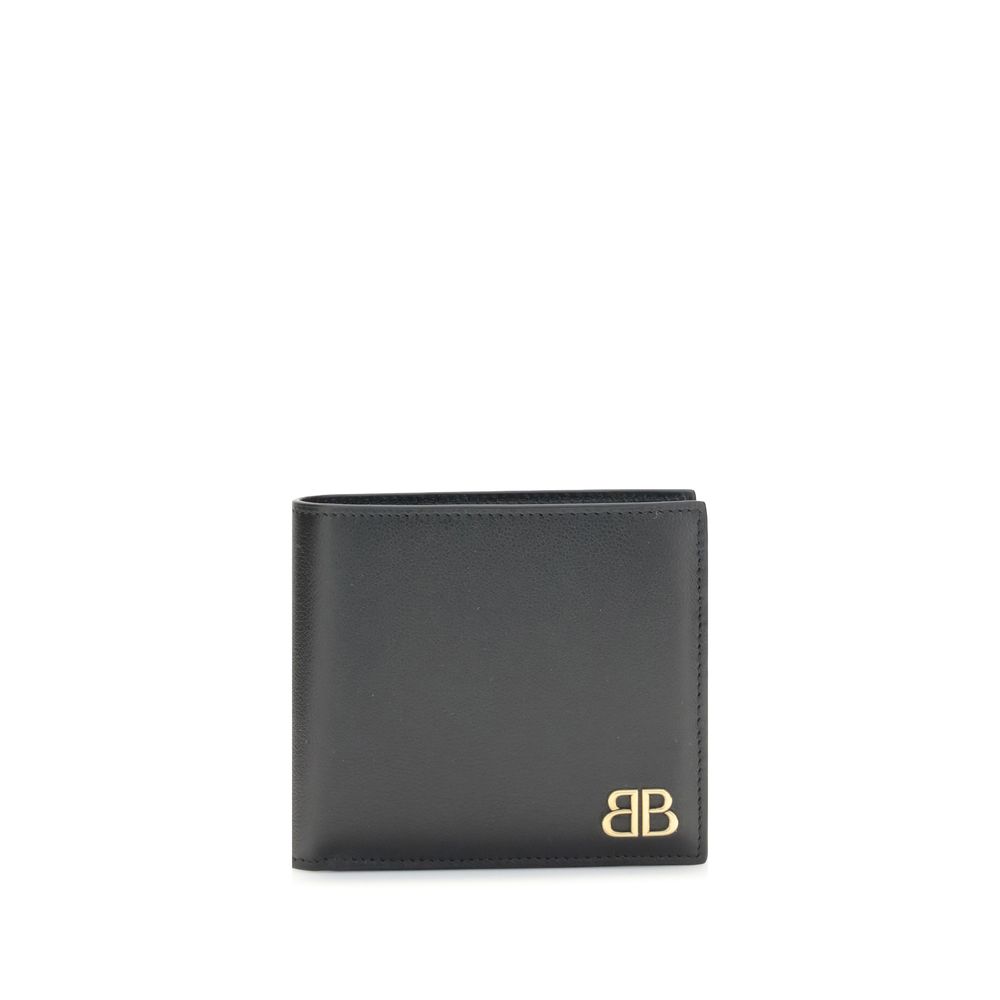 Balenciaga Logo plaque Wallet - ACCEXO