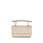 Valentino Garavani Small Leather Rockstud Spike Handbag - ACCEXO