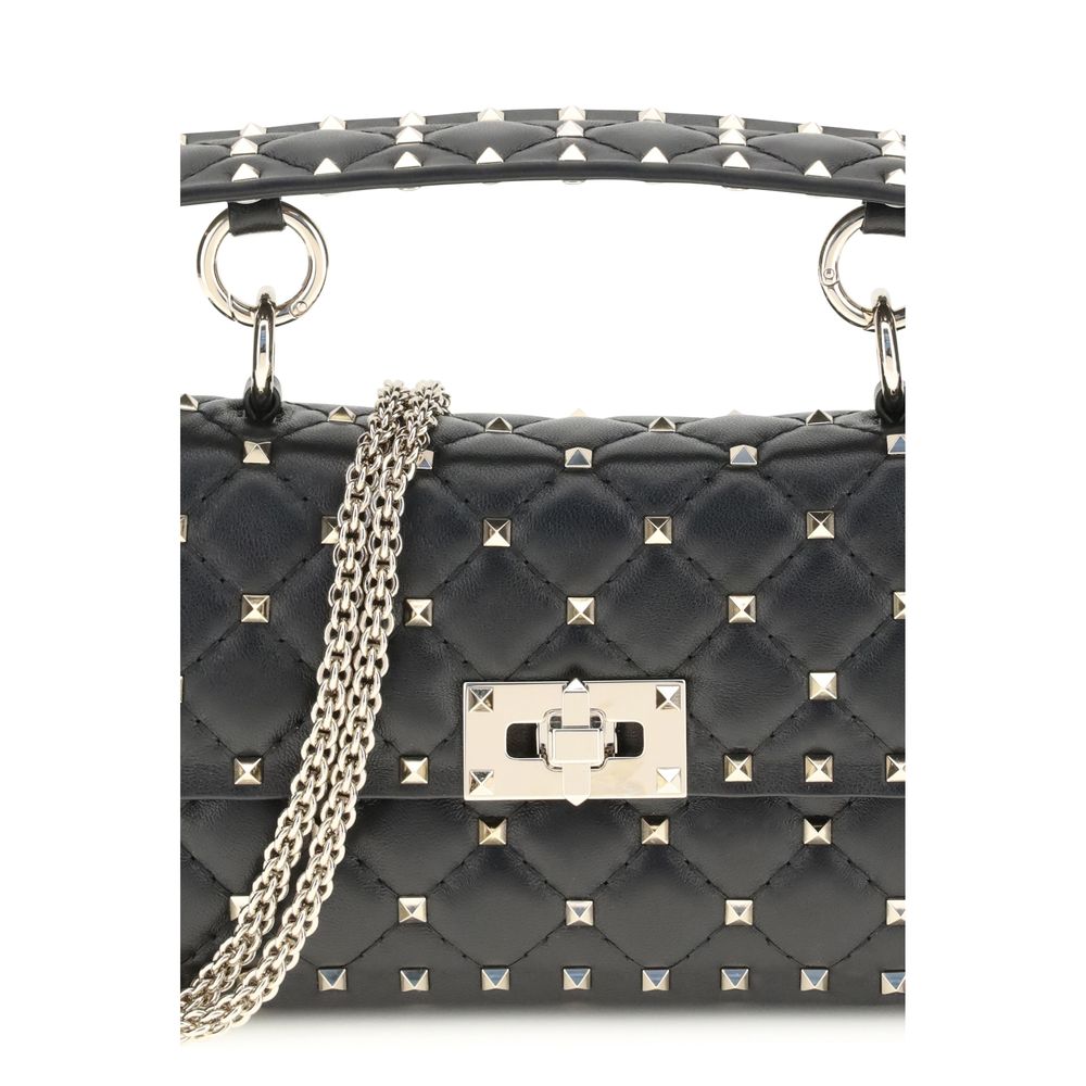 Valentino Garavani Small Leather Rockstud Spike Handbag - ACCEXO