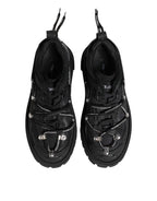 Dolce & Gabbana Black Low Top Lace Up Trekking Sneakers Shoes - ACCEXO