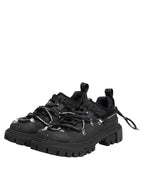 Dolce & Gabbana Black Low Top Lace Up Trekking Sneakers Shoes - ACCEXO