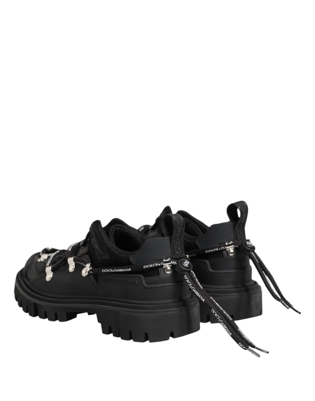 Dolce & Gabbana Black Low Top Lace Up Trekking Sneakers Shoes - ACCEXO