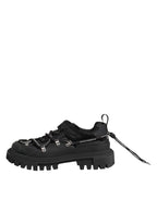 Dolce & Gabbana Black Low Top Lace Up Trekking Sneakers Shoes - ACCEXO