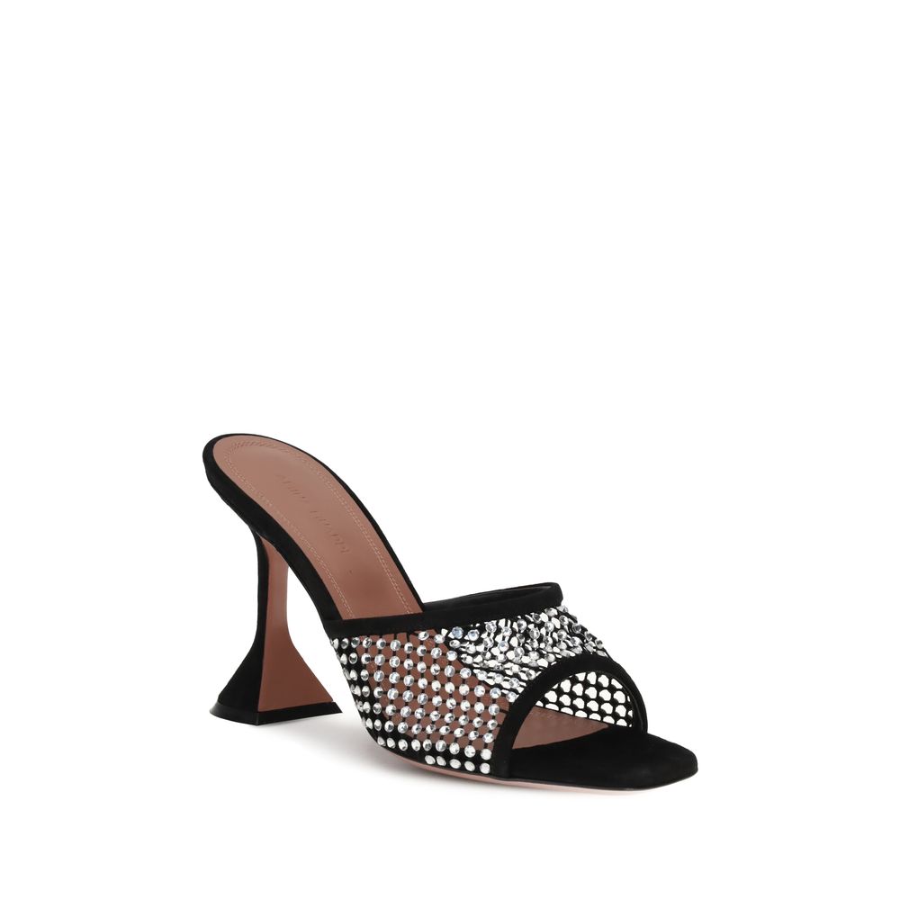 Amina Muaddi Lupita Crystal Sandals - ACCEXO