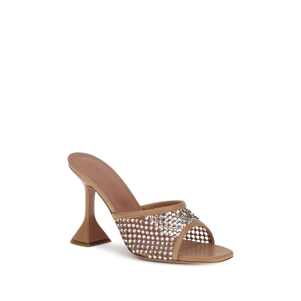 Amina Muaddi Lupita Crystal Sandals - ACCEXO