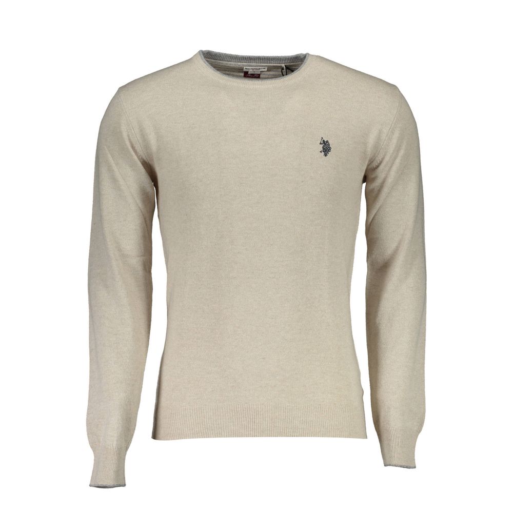 U.S. POLO ASSN. Beige Wool Sweater - ACCEXO