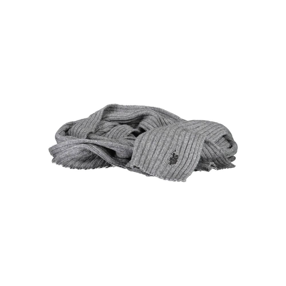 U.S. POLO ASSN. Gray Wool Scarf - ACCEXO