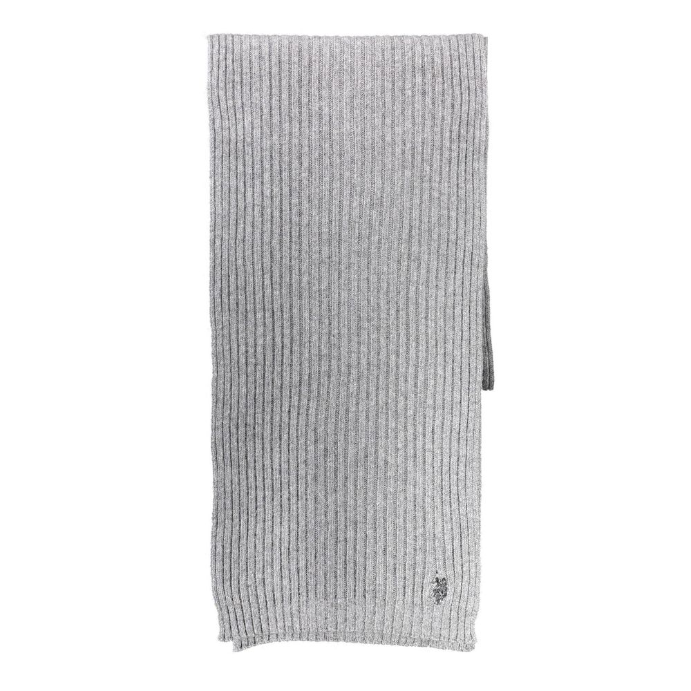 U.S. POLO ASSN. Gray Wool Scarf - ACCEXO