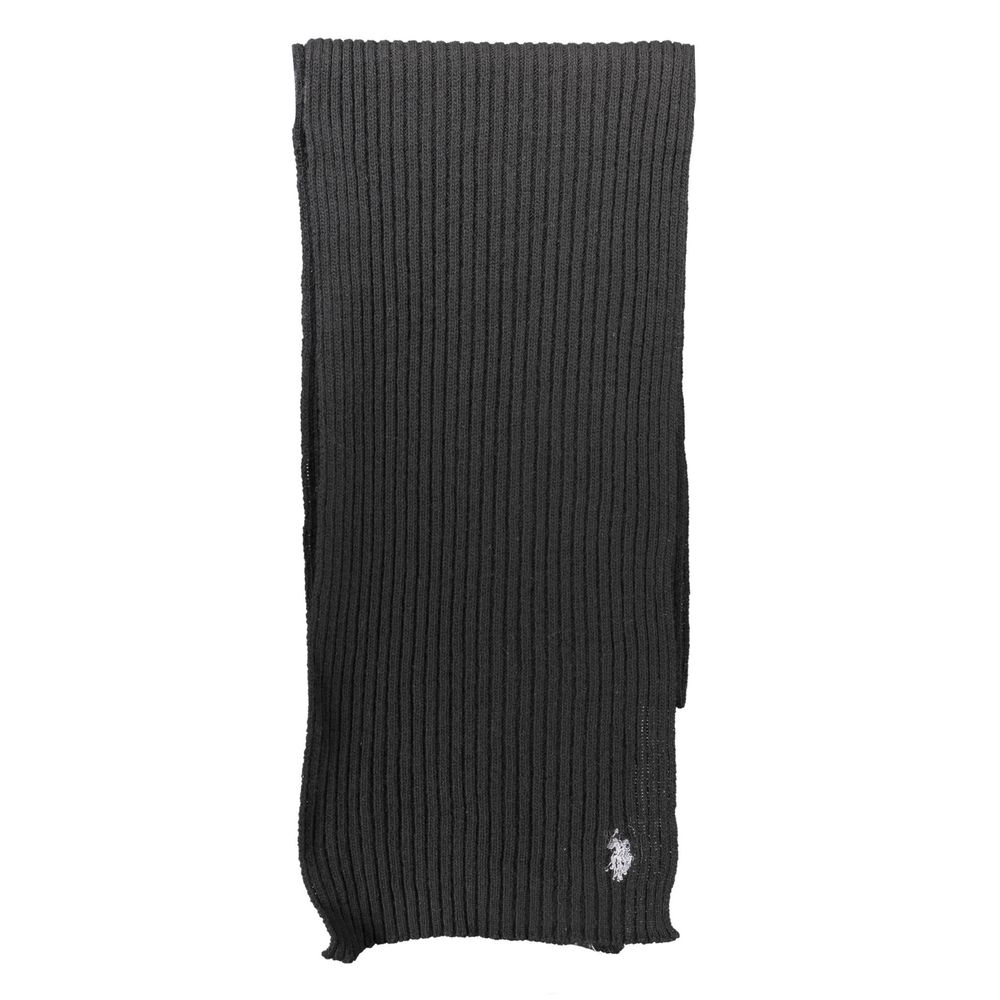 U.S. POLO ASSN. Black Wool Scarf - ACCEXO