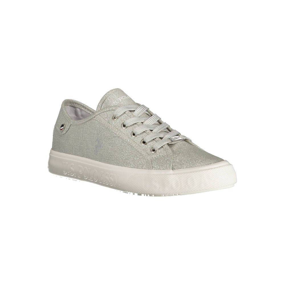 U.S. POLO ASSN. Argento Polyester Women Sneaker Secondary image