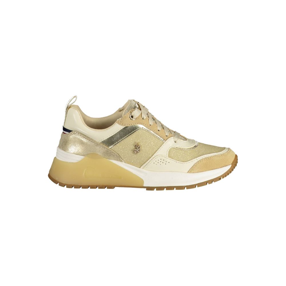 U.S. POLO ASSN. Gold Polyester Sneaker - ACCEXO