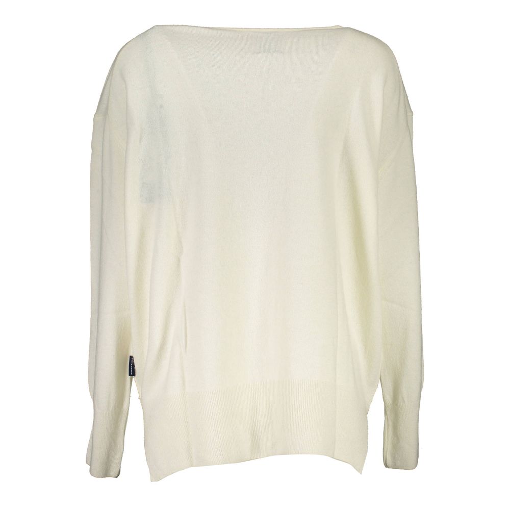 North Sails White Wool Sweater - ACCEXO