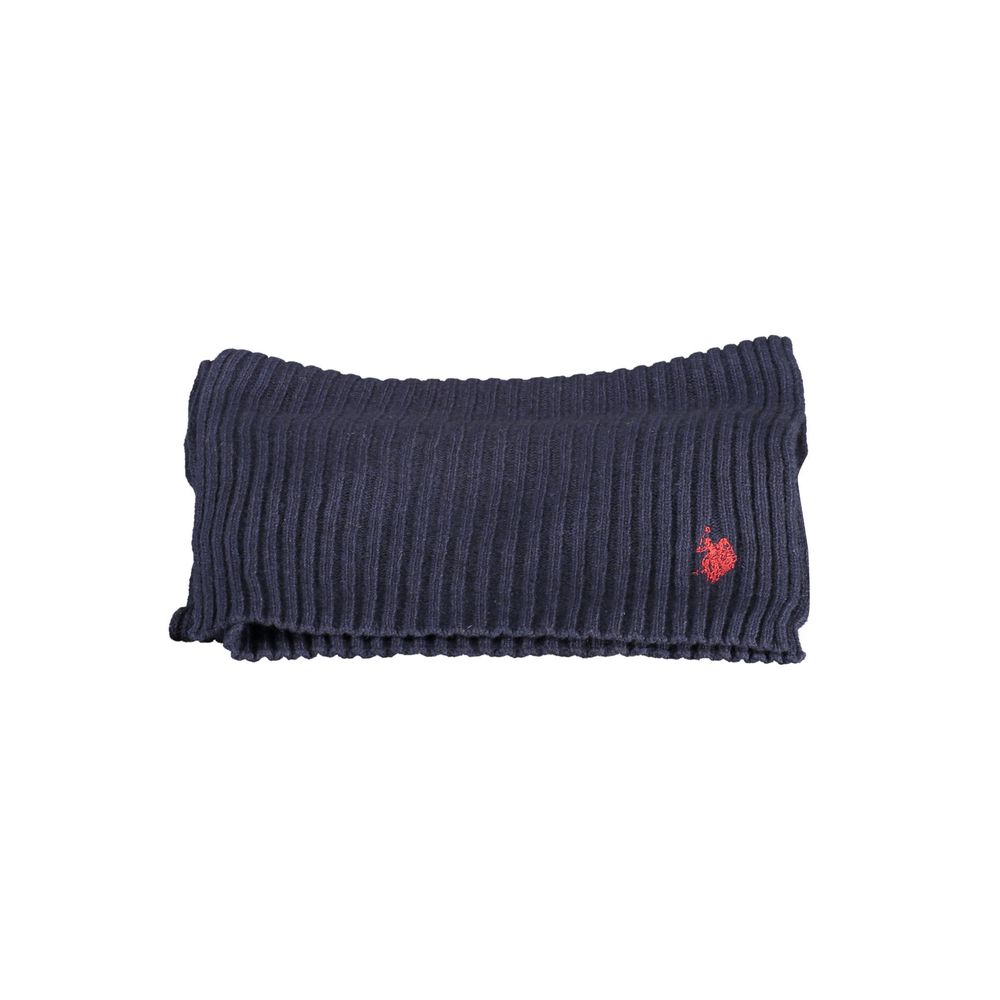 U.S. POLO ASSN. Blue Wool Scarf - ACCEXO