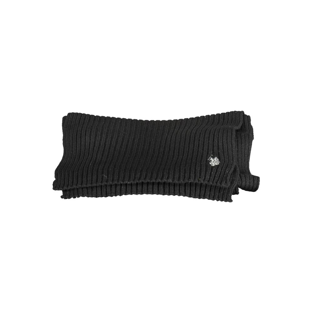 U.S. POLO ASSN. Black Wool Scarf - ACCEXO