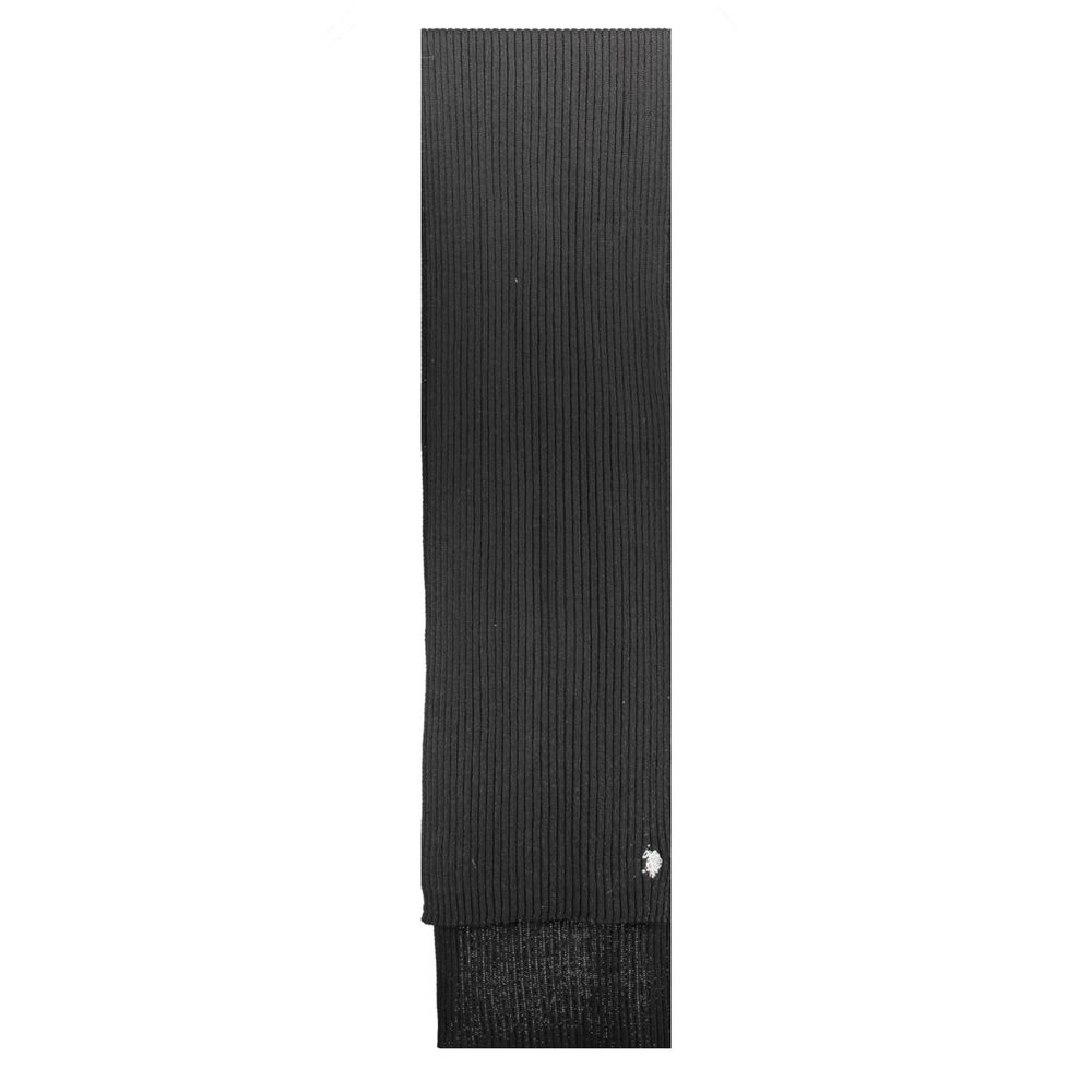 U.S. POLO ASSN. Black Wool Scarf - ACCEXO