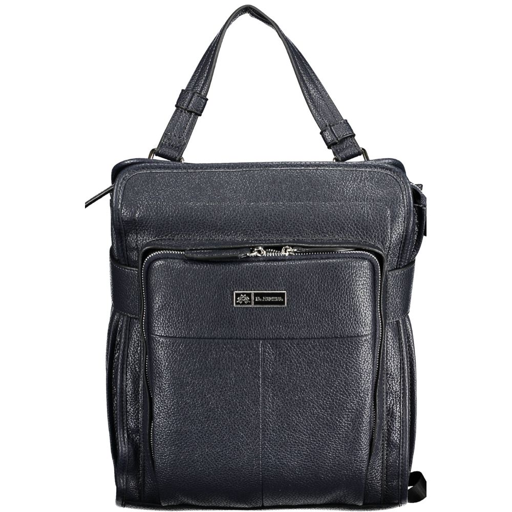 La Martina Blue Polyethylene Backpack