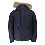 Woolrich Blue Cotton Men's Jacket
