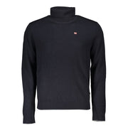 Napapijri Black Tessuto Mens Sweater High Neck
