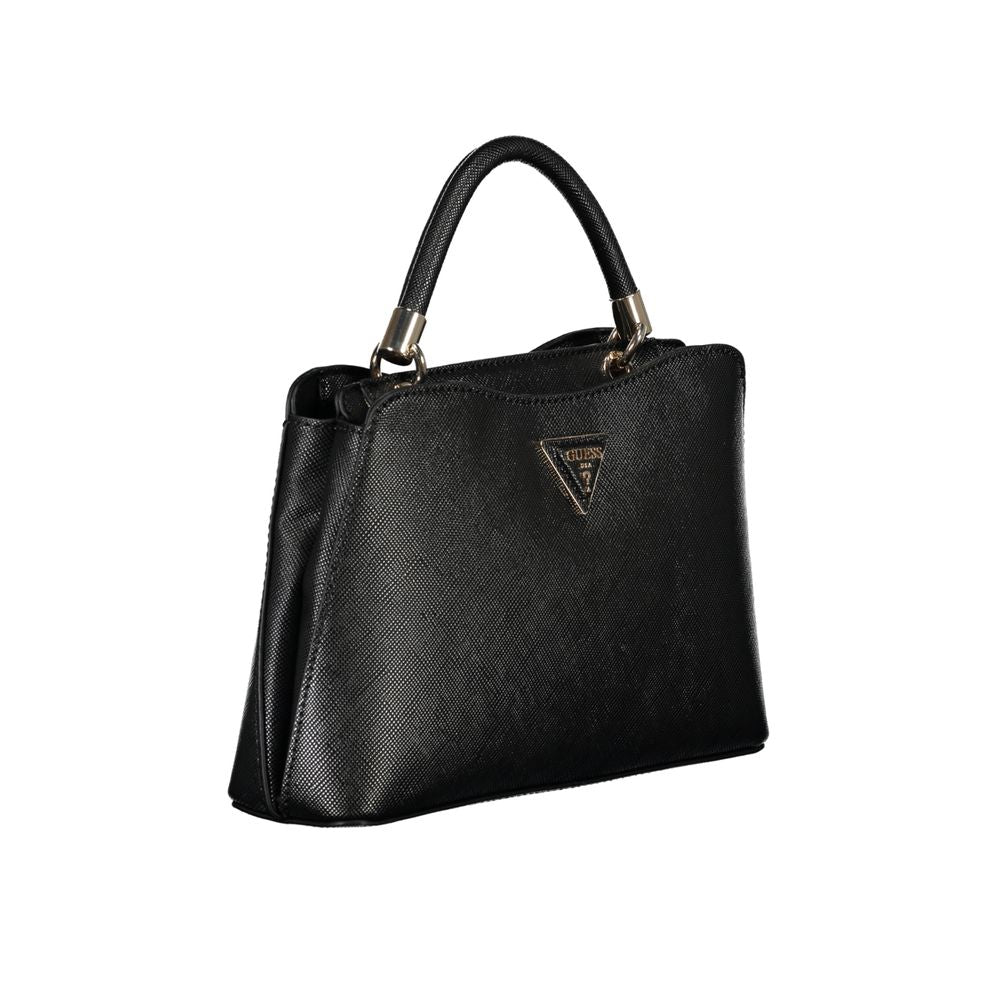 Guess Jeans Black Polyethylene Handbag - ACCEXO