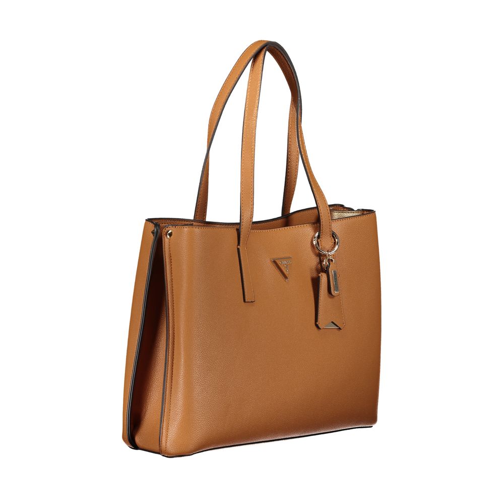 Guess Jeans Brown Polyethylene Handbag - ACCEXO