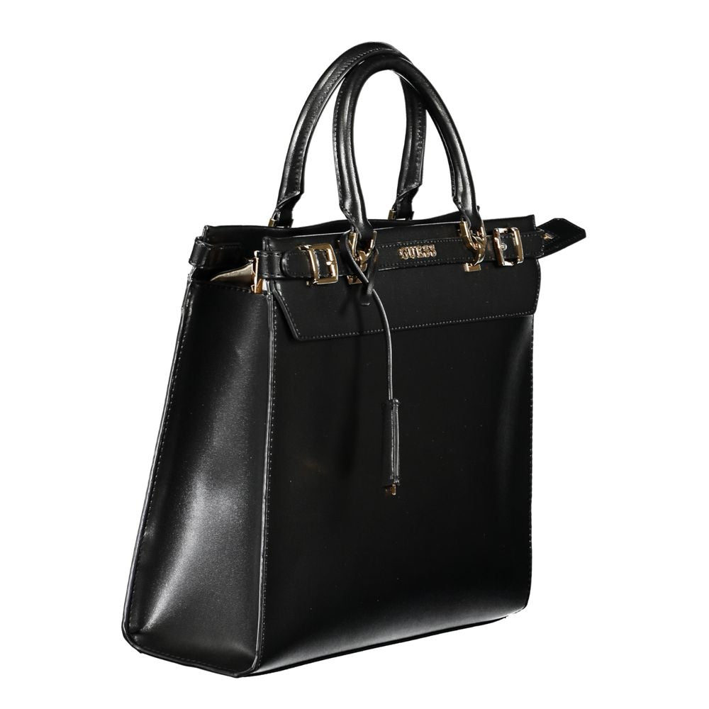 Guess Jeans Black Polyethylene Handbag - ACCEXO