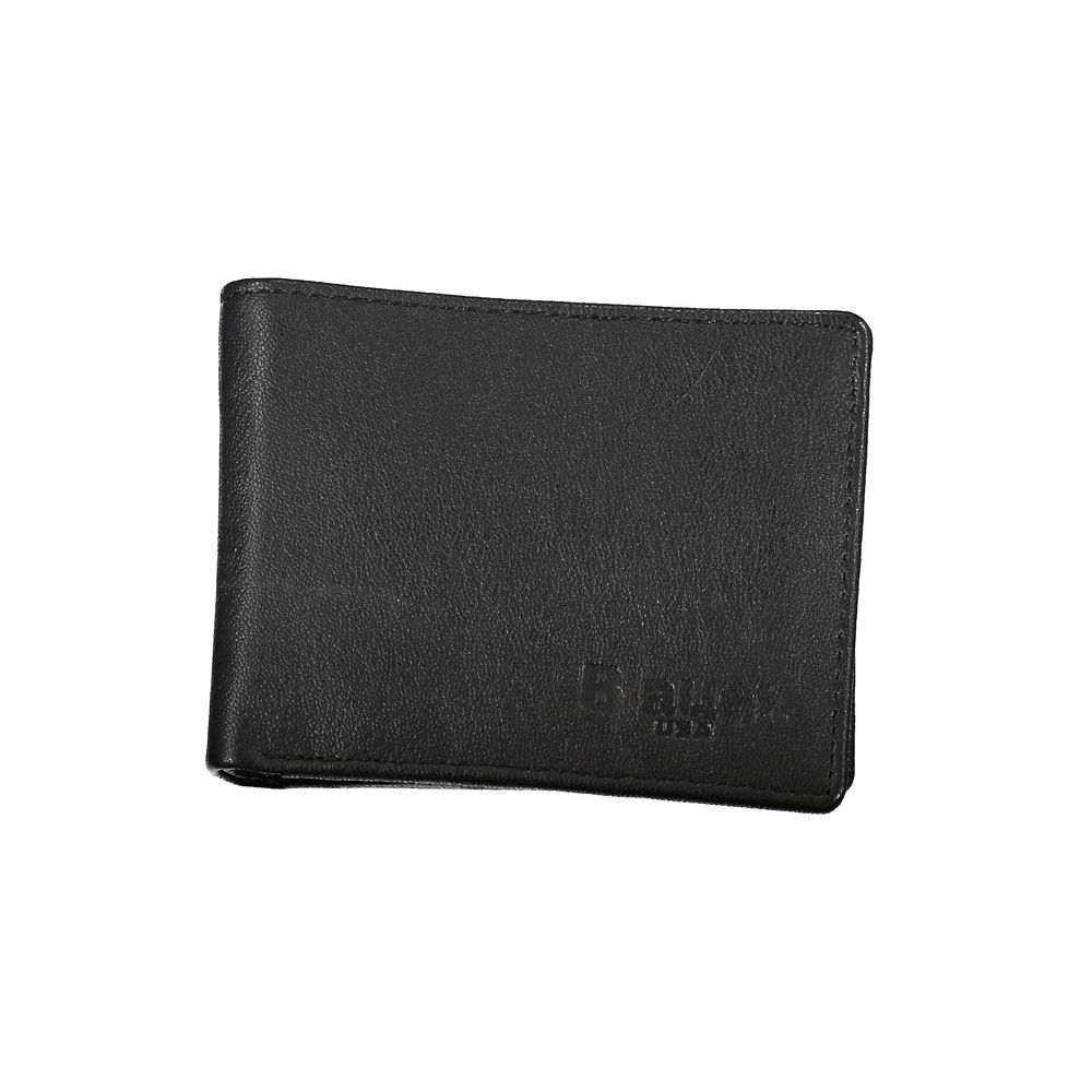 Blauer Black Leather Wallet - ACCEXO