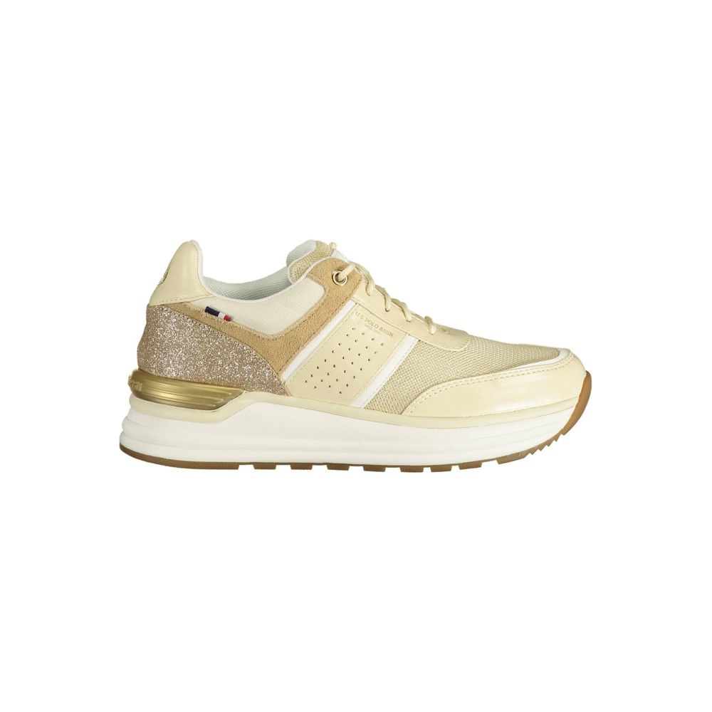 U.S. POLO ASSN. Beige Polyester Sneaker - ACCEXO