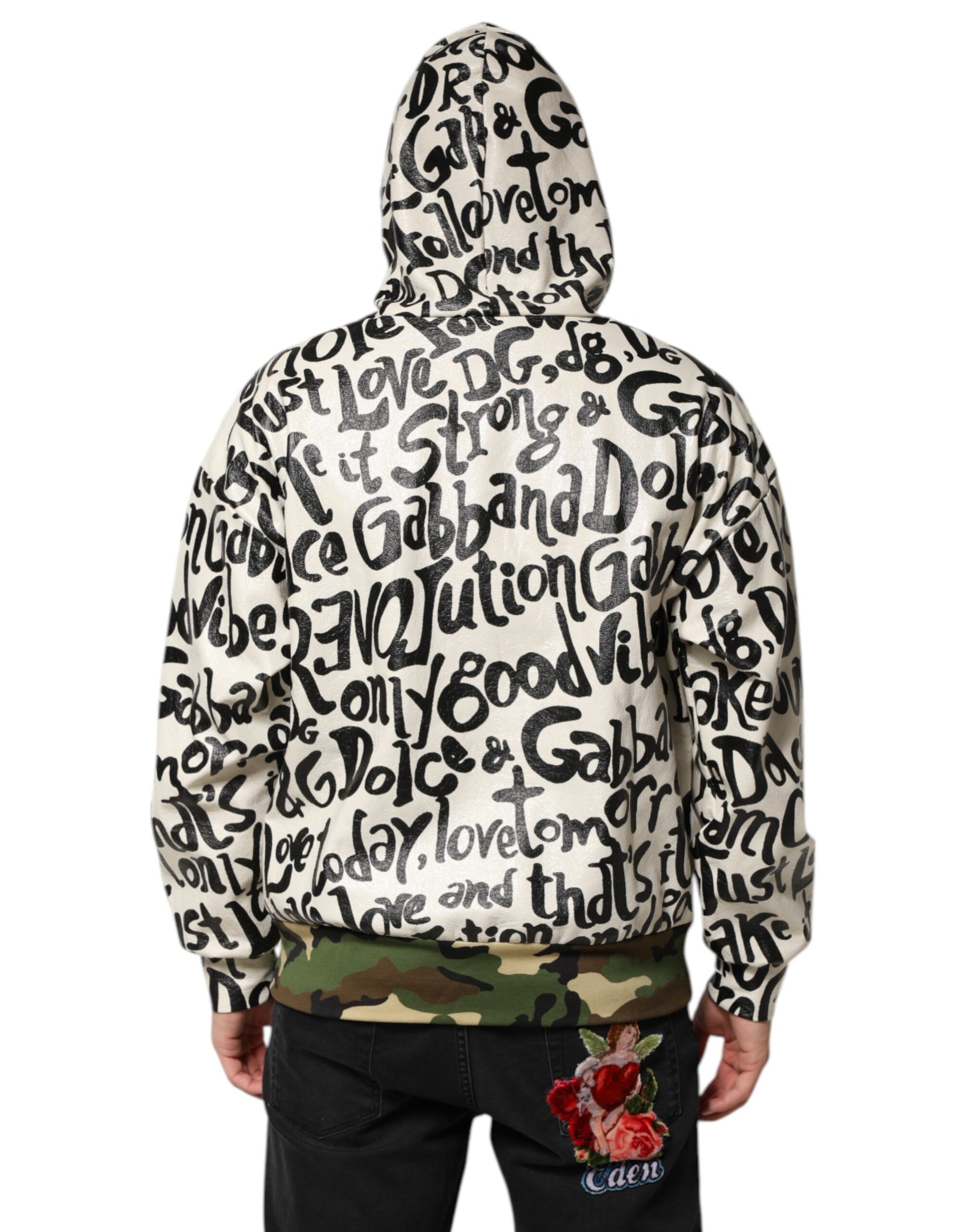 Dolce & Gabbana Multicolor Hooded DGMania Sweatshirt Sweater - ACCEXO