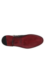 Dolce & Gabbana Black Chelsea Leather Mid Calf Boots Shoes - ACCEXO