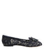 Dolce & Gabbana Blue Taormina Lace Crystals Flats Shoes - ACCEXO
