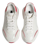 Dolce & Gabbana White Pink Daymaster Low Top Sneakers Shoes - ACCEXO