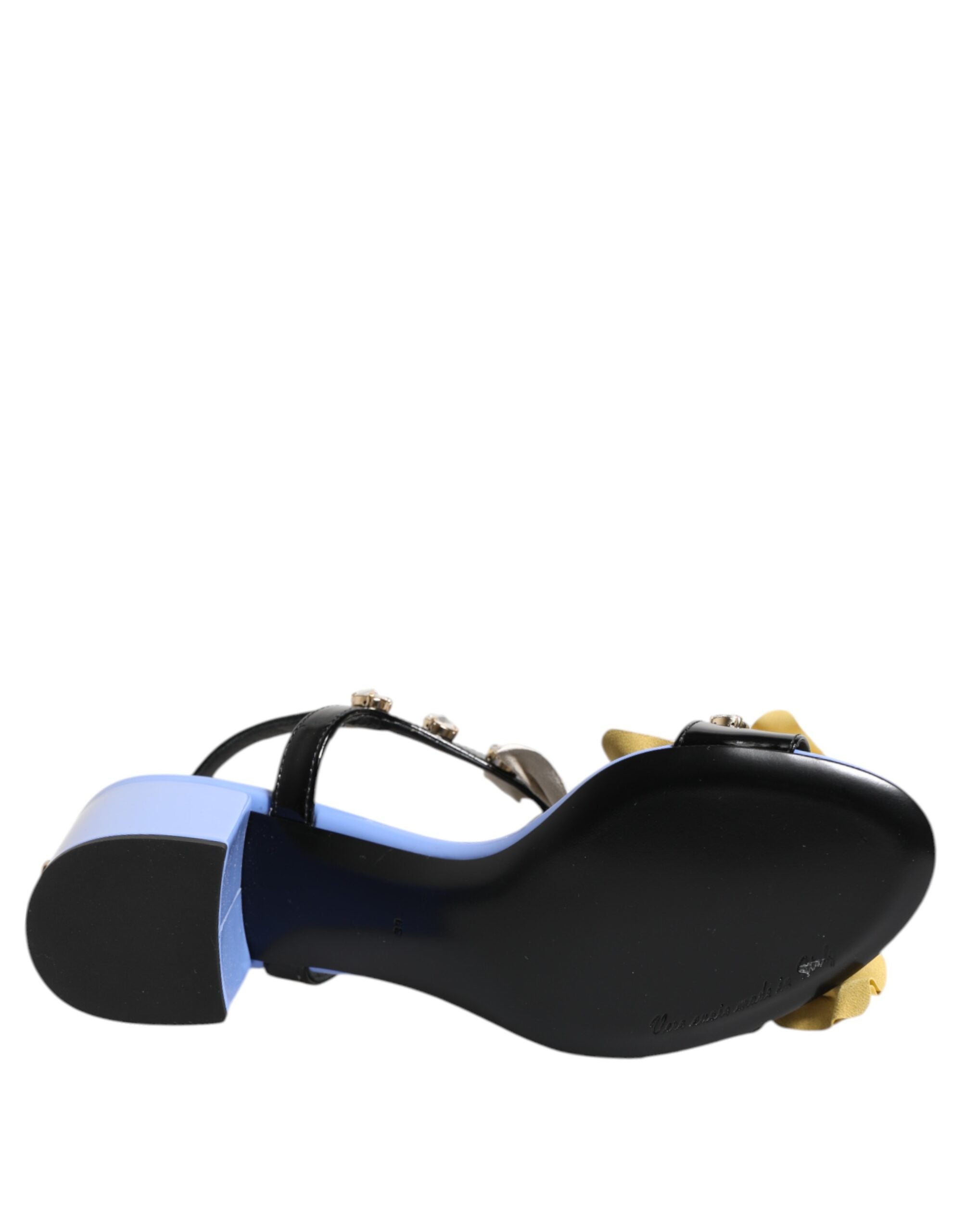 Dolce & Gabbana Multicolor Floral Crystal KEIRA Sandals Shoes - ACCEXO