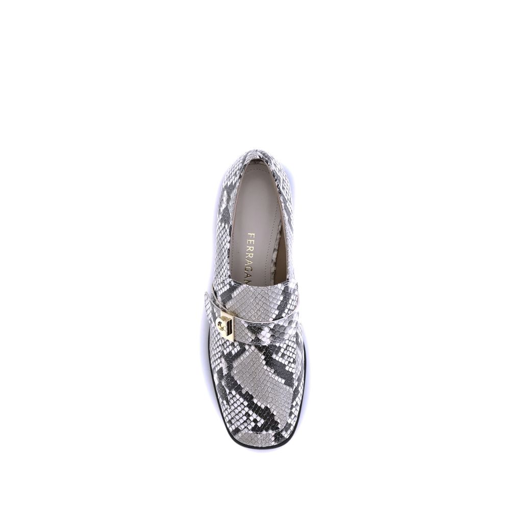 Ferragamo Python print leather Loafers - ACCEXO