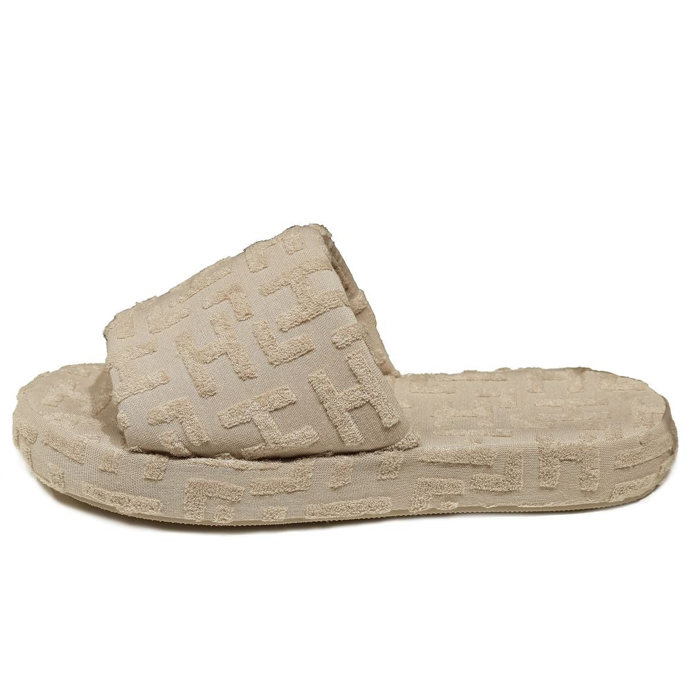 Hinnominate Beige Cotton Sandal - ACCEXO