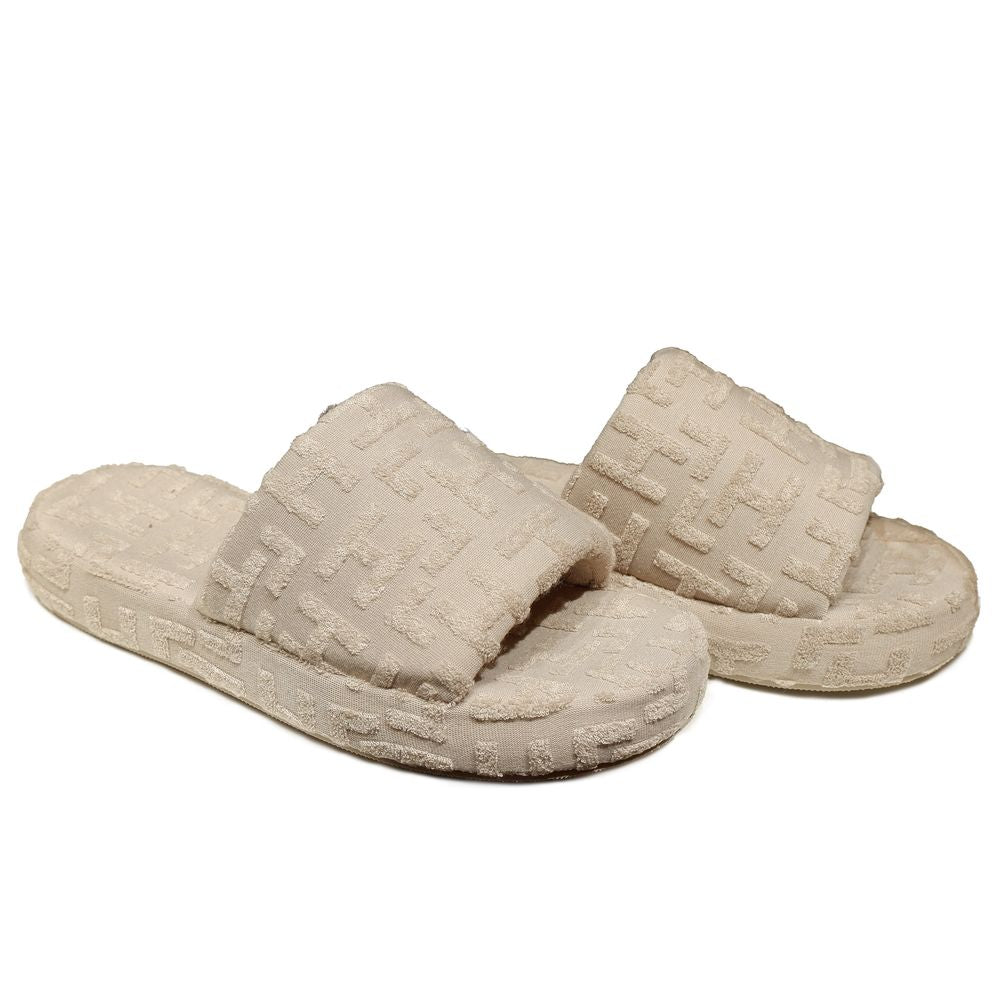 Hinnominate Beige Cotton Sandal - ACCEXO