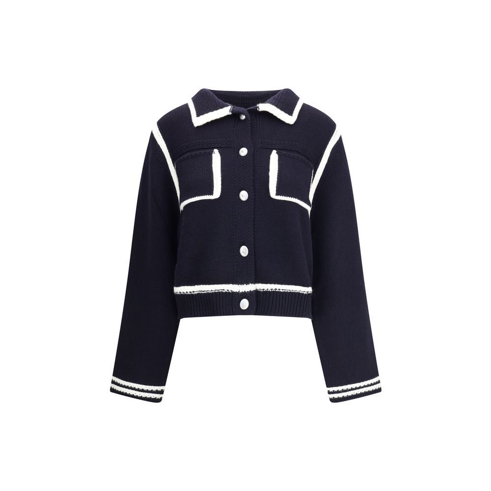 PINKO Cardigan with contrasting profiles - ACCEXO