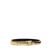 Dolce & Gabbana Gold Leather Belt - ACCEXO