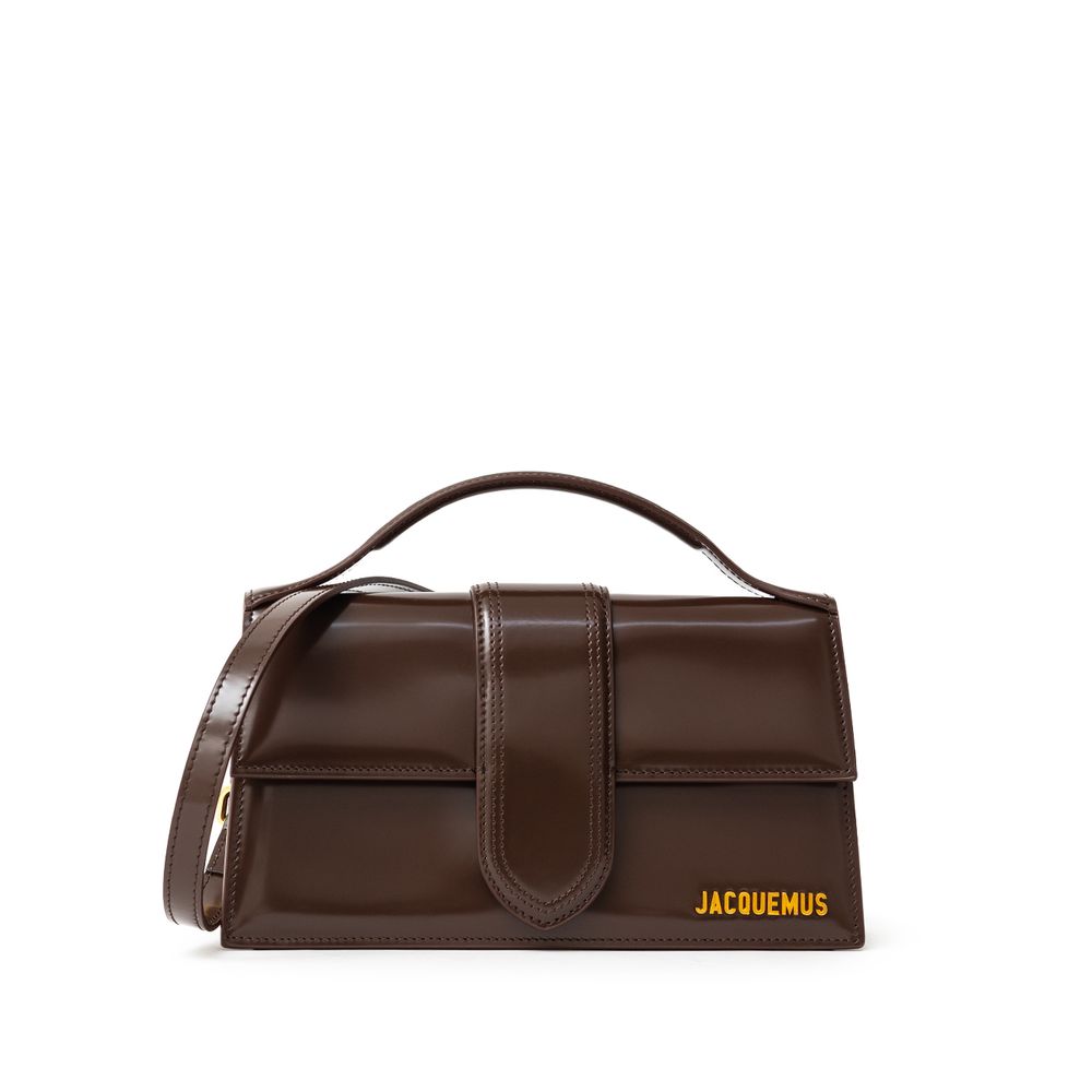 Jacquemus Brown Leather Le Grand Bambino Handbag - ACCEXO