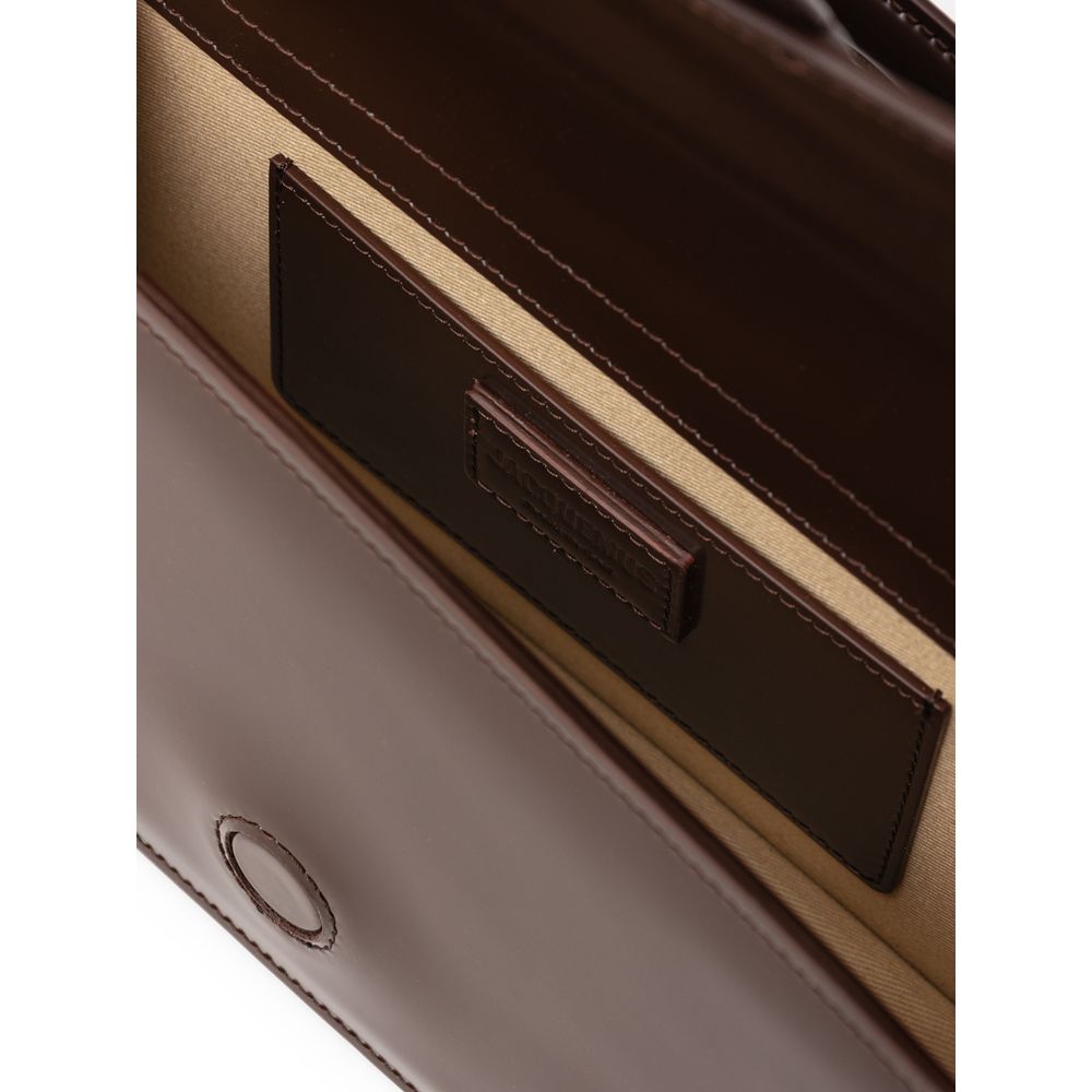 Jacquemus Brown Leather Le Grand Bambino Handbag - ACCEXO