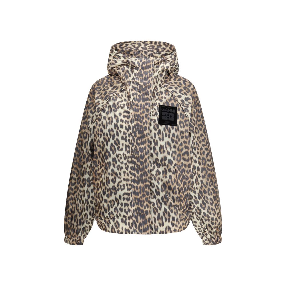 Ganni Leopard raincoat Jacket - ACCEXO
