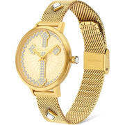 Police Gold Stainless Steel Watch - ACCEXO