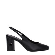 Max Mara Black Leather Pumps