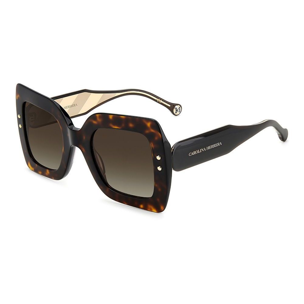 Carolina Herrera Brown Acetate Sunglasses - ACCEXO